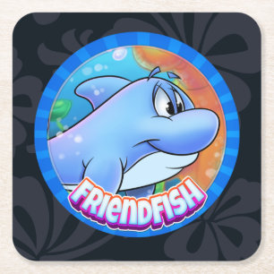 cute cartoon dolphin coaster 