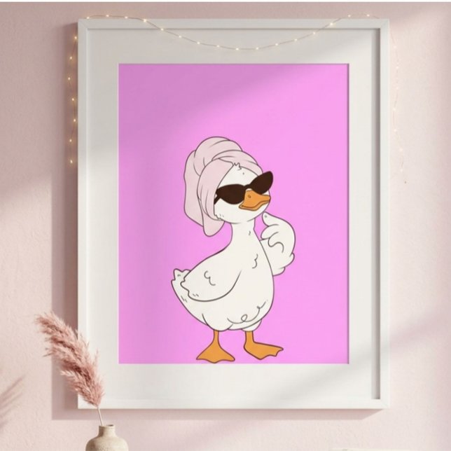 Cute Cartoon Duck Wall Art | Adorable Duck  (Creator Uploaded)