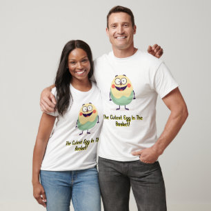Cute Cartoon Egg Character T-Shirt