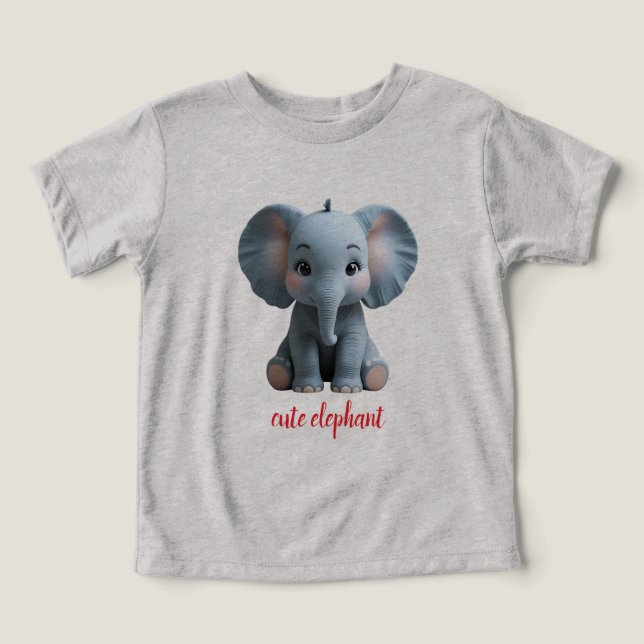 cute cartoon elephant (Design Front)