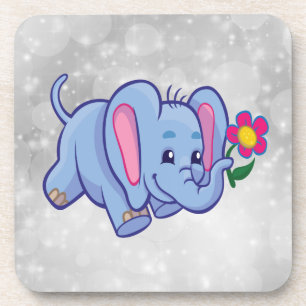 Cute cartoon elephant coaster