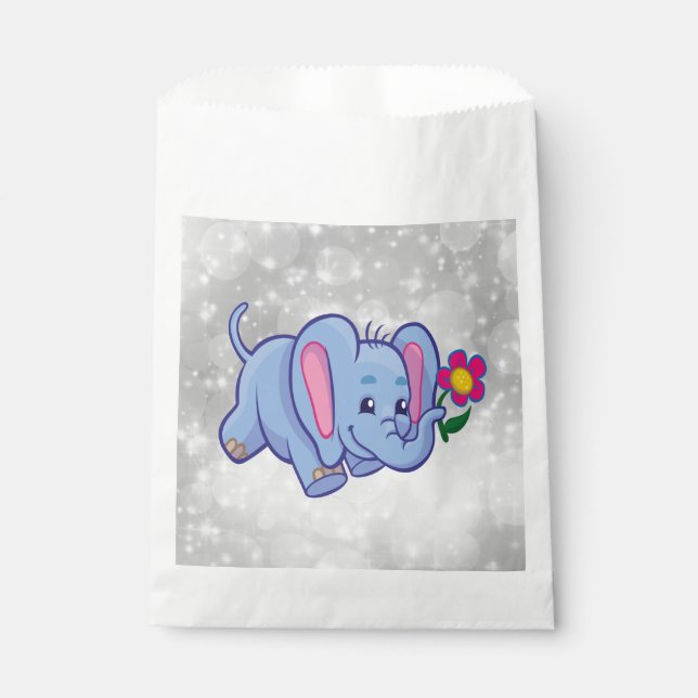 Cute cartoon elephant favour bags (Front)