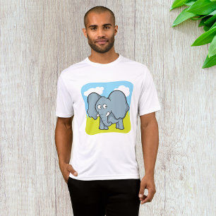 Cute Cartoon Elephant Fun Jungle Animal T-Shirt