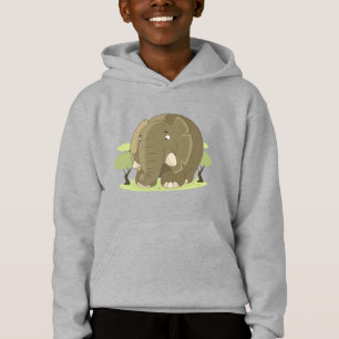 Cute Cartoon Elephant Nature Adventure Kids 