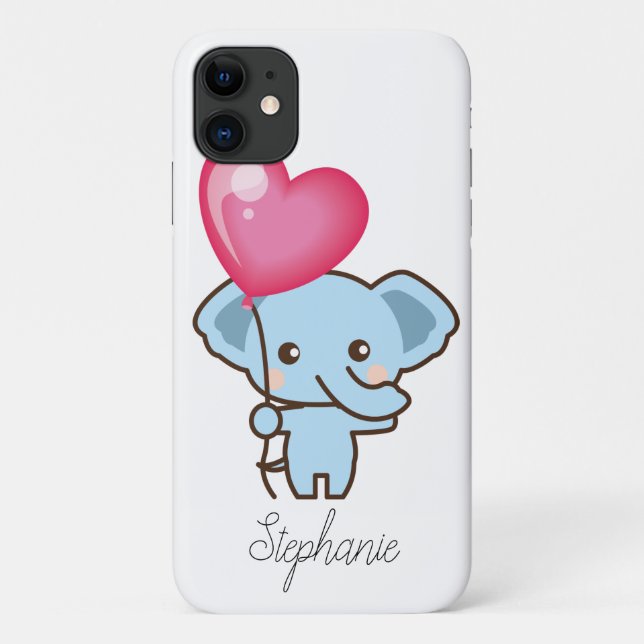 Cute Cartoon Elephant Personalised Cell Phone Case-Mate iPhone Case (Back)