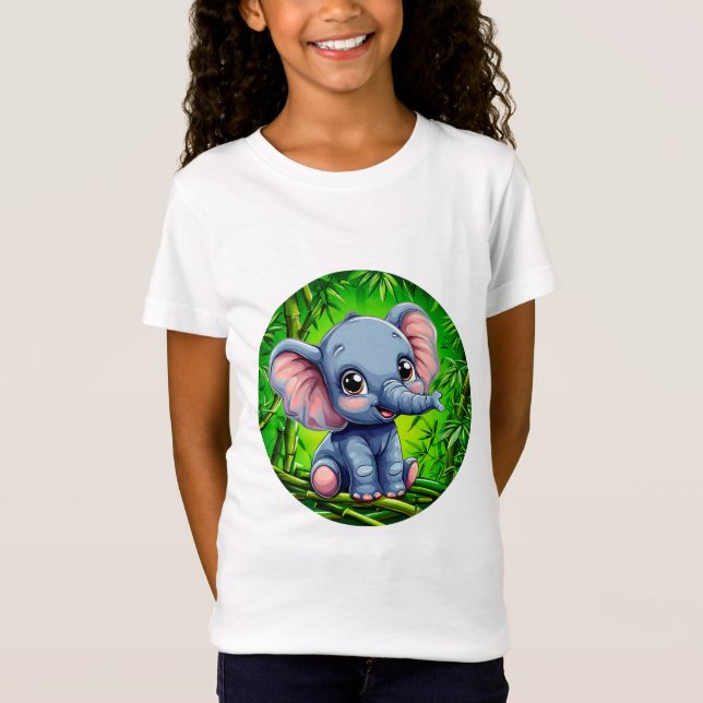 Cute cartoon elephant T-Shirt (Front)