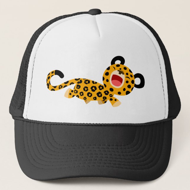 Cute Cartoon Facetious Leopard Hat (Front)