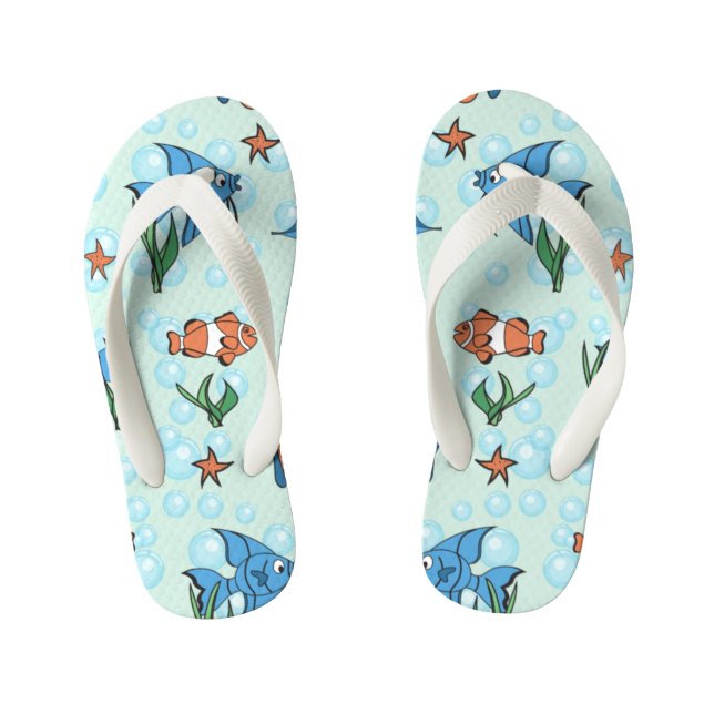 Cute Cartoon Fish Kid's Jandals (Footbed)
