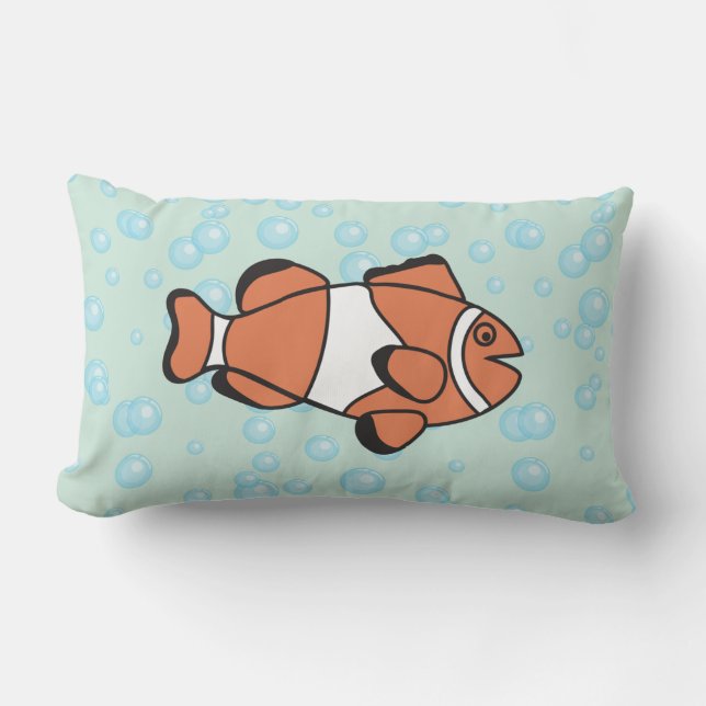 Cute Cartoon Fish Lumbar Cushion (Front)