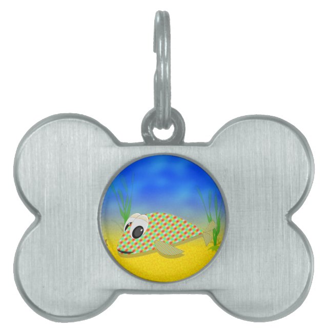 Cute Cartoon Fish Pet Tag (Front)