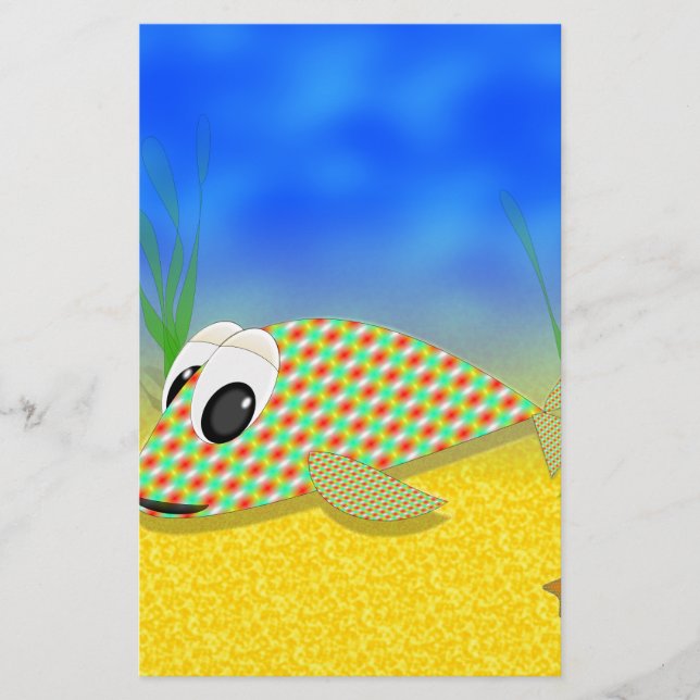 Cute Cartoon Fish Stationery (Front)