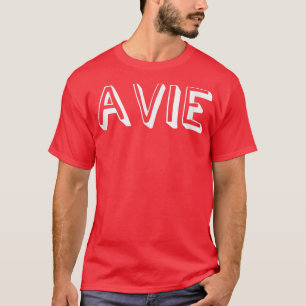 Cute Cartoon Font First Name Avie Comic T-Shirt