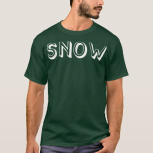 Cute Cartoon Font First Name Snow Comic  T-Shirt