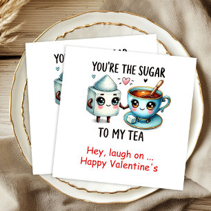 Cute Cartoon Food Custom Sweet Valentine Napkins