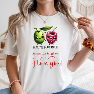 Cute Cartoon Food Women Tee Custom Name Valentine