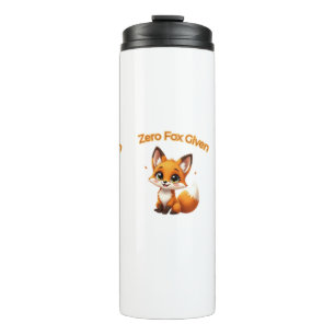 Cute Cartoon Fox – Adorable Kawaii Style Thermal Tumbler