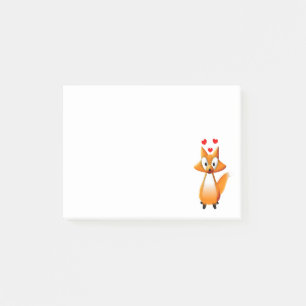 Cute Cartoon Fox Animal Post-it Notes