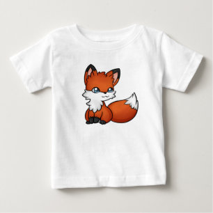 Cute Cartoon Fox Illustration Baby T-Shirt