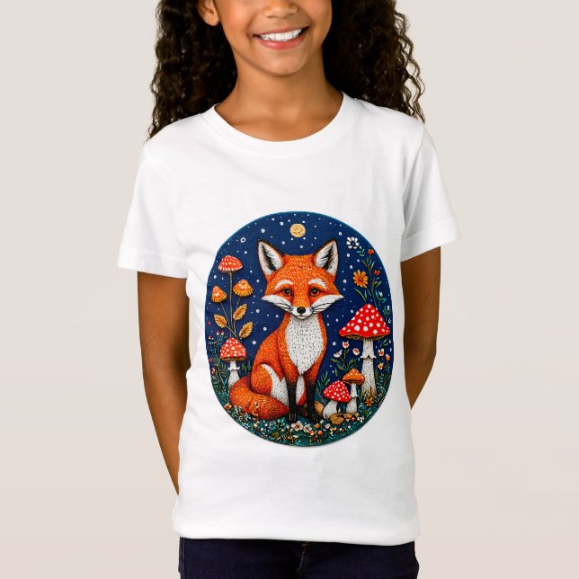 Cute cartoon fox T-Shirt (Front)