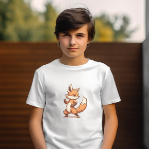 Cute Cartoon Fox T-Shirt: Adorable and Whimsical T-Shirt