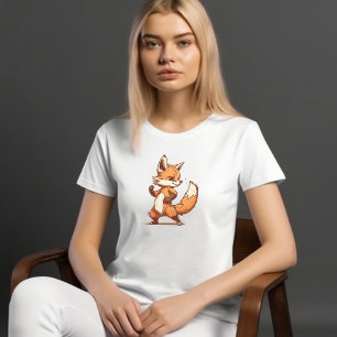 Cute Cartoon Fox T-Shirt: Adorable and Whimsical  T-Shirt