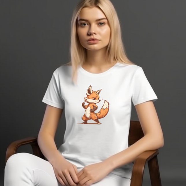Cute Cartoon Fox T-Shirt: Adorable and Whimsical  T-Shirt (Creator Uploaded)