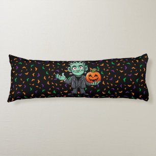 Cute, cartoon Frankenstein's monster Body Cushion