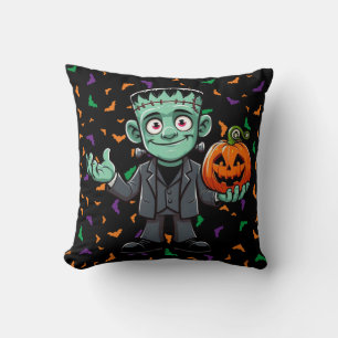 Cute, cartoon Frankenstein's monster Cushion