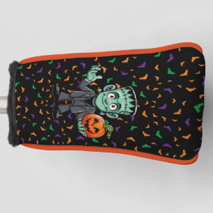 Cute, cartoon Frankenstein's monster Golf Head Cover