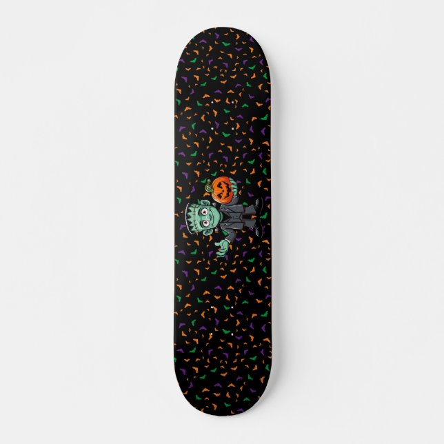 Cute, cartoon Frankenstein's monster Skateboard (Front)