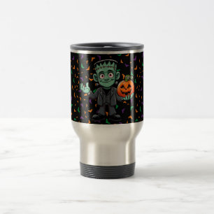 Cute, cartoon Frankenstein's monster Travel Mug