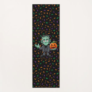 Cute, cartoon Frankenstein's monster Yoga Mat