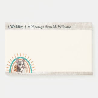 Cute Cartoon French Bulldog Back to School Post-it Notes