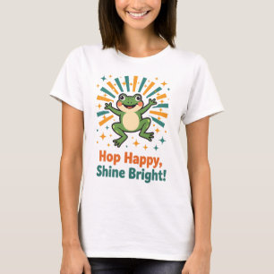 Cute Cartoon Frog with Mushroom Hat Tee
