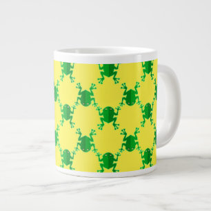 Cute Cartoon Frogs Large Coffee Mug