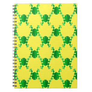Cute Cartoon Frogs Spiral Notebook