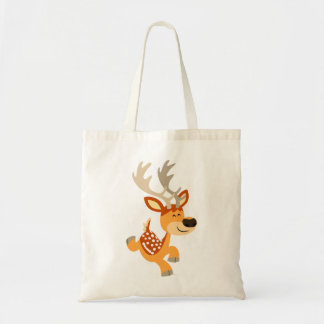Cute Cartoon Gamboling Fallow Deer Bag