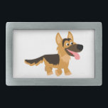 Cute Cartoon German Shepherd Dog Belt Buckle<br><div class="desc">Cute,  gentle cartoon dog of the German Shepherd breed :) Fully customisable and available on various products.</div>