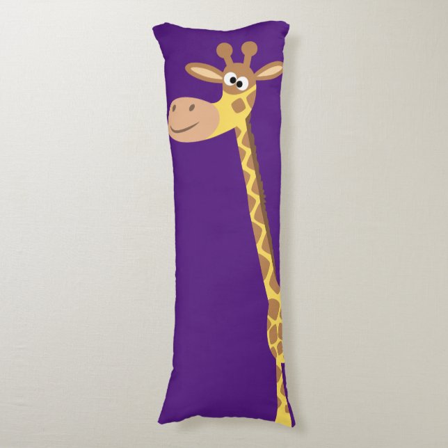 Cute Cartoon Giraffe Body Pillow (Front Vertical)