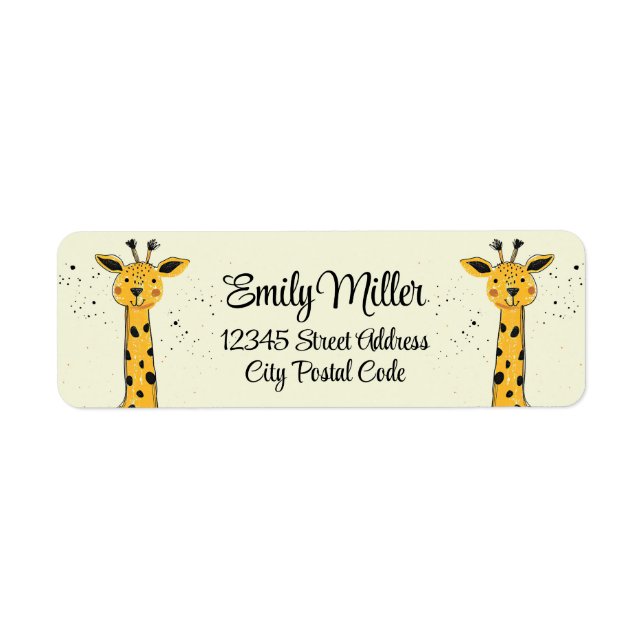 Cute cartoon giraffe head decoration (Front)