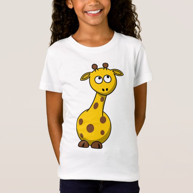 Cute Cartoon Giraffe T-Shirt (Front)
