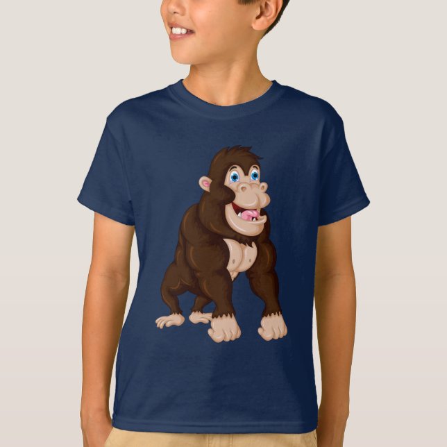Cute Cartoon Gorilla T-Shirt (Front)