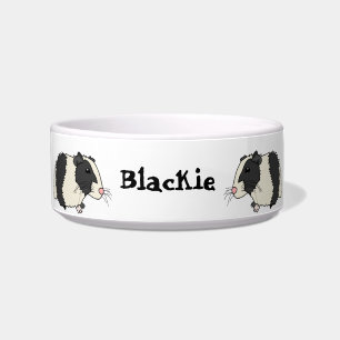 Cute Cartoon Guinea Pigs Personalised Pet Bowl
