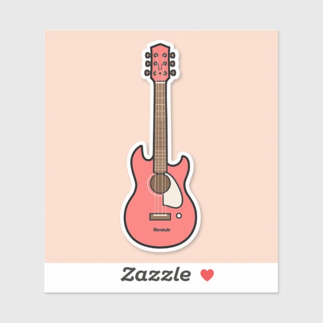 Cute Cartoon Guitar (Sheet)