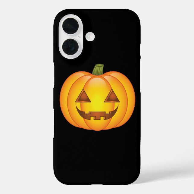Cute Cartoon Halloween Jack O’Lantern Pumpkin Case-Mate iPhone Case (Back)