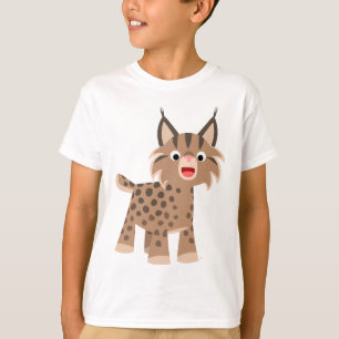 Cute Cartoon Happy Lynx Children T-Shirt