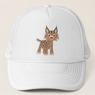 Cute Cartoon Happy Lynx Hat