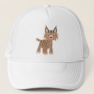 Cute Cartoon Happy Lynx Hat