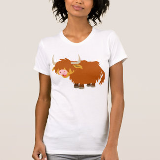 Cute Cartoon Highland Cow T-Shirt