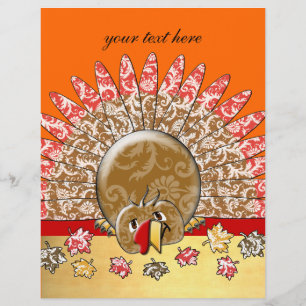 Cute Cartoon Holiday Turkey Flyer